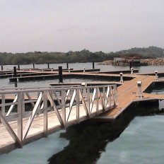 Floating Dock Anchoring Piles at Nasugbu, Batangas